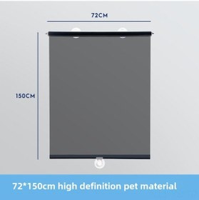 Resim Yunboo Tır Ön Camı Genişletilebilir Güneşlik - Isı Yalıtımı Ve Net Görünürlük Sağlar, Süction Cup Montajlı 72x150cm 