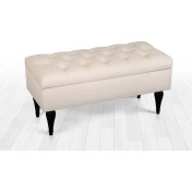 Resim Lorence Home Maye Sandıklı Puf(Krem) 