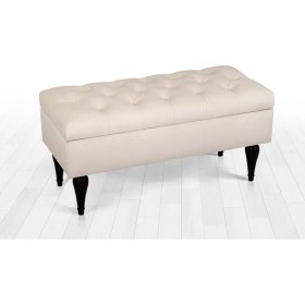 Resim Lorence Home Maye Sandıklı Puf(Krem) 