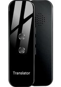 Resim G6 Taşınabilir Mini Kablosuz Akıllı Bluetooth Tercüman 70 Dil İki Yönlü Gerçek Black 