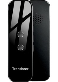 Resim G6 Taşınabilir Mini Kablosuz Akıllı Bluetooth Tercüman 70 Dil İki Yönlü Gerçek Black 