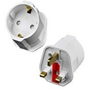 Resim Şahnet İngiliz Erkek Türk Dişi Universal Priz Dönüştürücü - Arabistan Türkiye Priz Çevirici 