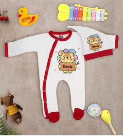 Resim Bitmeyen Kartuş Bk Kids Kişiye Özel Bebek Kıyafeti, Bebek Giyim Hediyesi, Tulum Zıbın Ve Kukuletalı Şapka Seti-10 