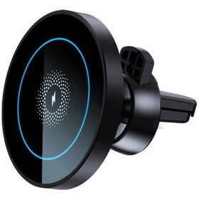Resim R-just Cz04 15w Dönebilen Manyetik Araç Kablosuz Şarj Cihazı Telefon Tutucu İphone 12/13 Serisi İçin - 