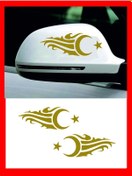 Resim Ayna Ay-yıldız Sticker 20 7 Cm Sağ-sol 2 Adet 