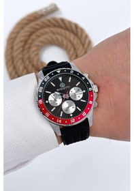 Resim Bigotti Erkek Kol Saati Tüm Fonksiyonlar Aktif Siyah Silikon Kordon Sdb009 Çok Renkli 