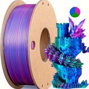 Resim Üç renkli PLA filament rulo başına 250 g net ağırlık için FDM 3d yazıcı, 1.75 mm PLA 3D baskı malzemesi 