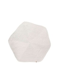 Resim Koza Halı Boulder El Örmesi Altıgen Beyaz Pamuklu Yıkanabilir Halı Kilim Ba Beyaz 