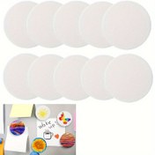 Resim 10 Adet, Manyetik Boş Tuval Paneli - Manyetik Yuvarlak Tuval Paneller, Buzdolabı ve Dolap Dekoru için Manyetik Sanat Tuvali, Boya, Pigmentler, Suluboya vb. İçin Uygun, DIY El İşi, Kalp, Çiçek, Yıldız Desenli, Kare ve Yuvarlak 