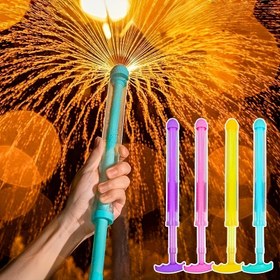 Resim 1 adet Büyük Kapasiteli Havai Fişek Sprey Su Tabancası - Canlı Çok Renkli Yüksek Basınçlı Su Tabancası, Arka Bahçe Bahçe Partileri, Havuz Kenarı Fotoğraf Aksesuarları ve Açık Hava Su Oyunları için Ergonomik Kolu ile, Su Oyuncak, Eğlenceli Tasarım, Dayanıklı Yapı 