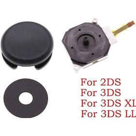 Resim Flybuy Yeni 3ds Ve 2ds İçin Plastik Thumbstick & Kap Seti Lacivert Distribütör Garantili 