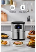 Resim Homend Airfrday 2503H 8 Farklı Program Dokunmatik Ekran 4,2 Litre Smart Airfryer (Wi-Fi ile Kontrol) 