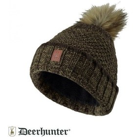 Resim T. Deerhunter Lady Knitted Kadın Yeşil Bere Haki 