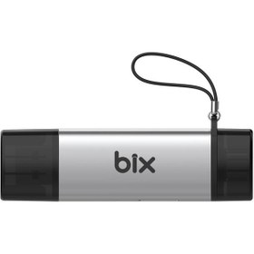 Resim Bix Adp-11 Type-c Ve Usb 3.2 Sd Ve Micro Sd Otg Hafıza Kartı Okuyucu 