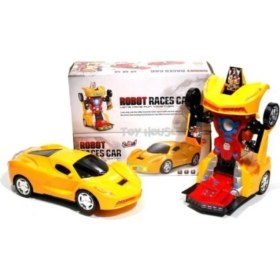 Resim Happy Toys Pilli Işıklı Sesli Robota Dönüşen Araba 