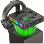 Resim Xuweiwei Xbox Series X Soğutucu Xsx Aksesuarları Çok Fonksiyonlu Isı Dağıtma Radyatörü Toz Geçirmez Rgb Işık Fan 