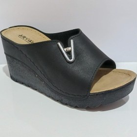 Resim Aryan 26-893 Anatomic Kadın Dolgu Topuk Terlik Siyah 