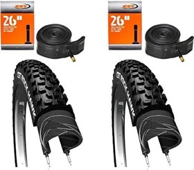Resim Cst Rock Hawk 26X2.25 Mtb Bisiklet Lastik Seti 2iç + 2dış 