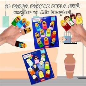 Resim 2 Set - 20 Parça Tox Emojiler Ve Aile Bireyleri Parmak Kukla T106 