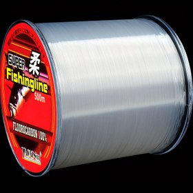 Resim 500m/546YDS YACUMA Süper Yumuşak Balıkçılık Hattı - Şeffaf Florokarbon Kaplı Naylon, Tuzlu ve Tatlı Su Balıkçılığı için Ultra Dayanıklı Ana Hat, Yüksek Görünürlüklü Kırmızı ve Siyah Etiket, Dayanıklı ve Pürüzsüz Döküm, Balıkçılık Hattı Aksesuarları, Şık Spool Tasarımı, Yüksek Kaliteli İnşaat 