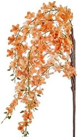 Resim Yapay Sarkık Çiçek Dalı, Şeftali Rengi, 104 cm, Dekoratif 