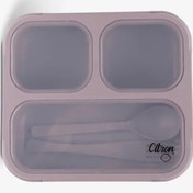 Resim Citron Çatal ve Kaşıklı Bento Beslenme Kutusu Seti - Purple 1196861 