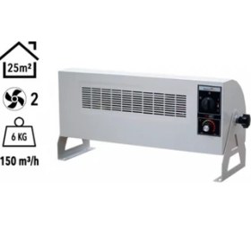 Resim Elektrokonfor Vortex 3000W Monofaze Elektrikli Fanlı Isıtıcı Krem 