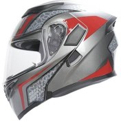 Resim Rhkc 902 Çene Açılır Vizörlü Kask Titanyum - Gri 