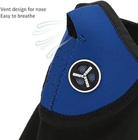 Resim CHICIRIS Motosiklet Kayak Açık Hava Aktiviteleri Için Havalandırma Ile Rüzgar Geçirmez Yarım Yüz Maske kış Bisiklet Maskesi Sıcak Binicilik kapağı 