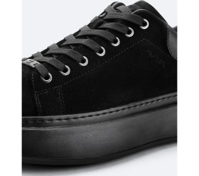 Resim AVVA Erkek Siyah %100 Deri Esnek Taban Hafif Casual Ayakkabı A52Y8022 