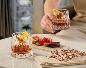 Resim Paşabahçe Leafy Cam Viski Bardağı, 4 Parça, Şeffaf, 300 cc 