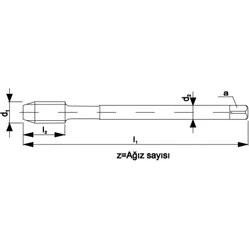 Resim Fett M50 Pld DIN374 Hss Sol 35° Ince Diş Helis Makina Kılavuzu 