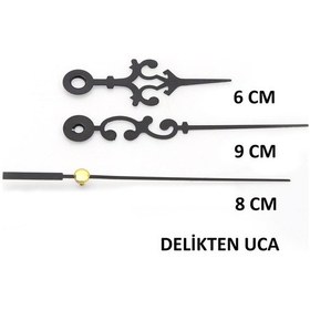 Resim 1 Adet Duvar Saati Mekanizması , Askılı , Şaft Uzunluğu 22 Mm , S 