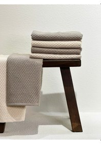 Resim Plumehome 4 Lü Taşgri El Havlusu Seti 30x50 Cm %100 Pamuk, Çeyizlik, Misafir, Mutfak, Hediyelik Diğer 