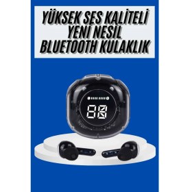 Resim Techno Stock Ultrapods LED Göstergeli Oyuncu Kulaklığı Anc Destekli Bluetooth 5.3 