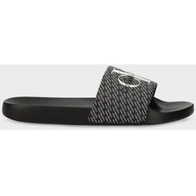 Resim Calvin Klein Erkek Terlik Ym0ym00955 0gm Siyah-beyaz Beyaz - Siyah 