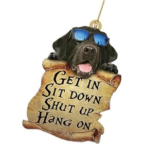 Resim Suntek Köpek Araba Süsleme Oto İç Sallantılı Hayvan 