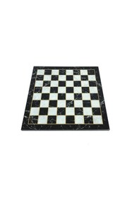 Resim Yenigün Satranç Tahtası Mermer Desenli - Siyah 3xl 