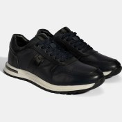 Resim Desa Erkek Lacivert Bağcıklı Deri Sneaker 