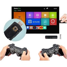 Resim Çift Sistem Kablosuz Retro Oyun Konsolu Hdmı Çıkış Android Uyumlu Gamepad Seti 