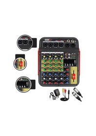 Resim Midex MDX-04FXU Ses Mikseri Stüdyo Kayıt İçin 5 Kanal Ses Kartlı +48V Phantomlu Kayıt Mikseri 