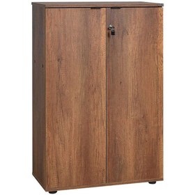 Resim Adore Mobilya Rio 3 Raflı Kapaklı Kitaplık-koyu Ceviz(OSLO CEVİZ) 72x109x34 Cm (GXYXD) 