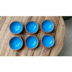 Resim Athstore Mavi Sosluk Reçellik Çerezlik Lokumluk Kase 6 Lı Set Mavi 