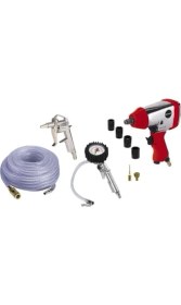 Resim Einhell 10 Parça Kompresör 260/2 Havalı Aksesuar Seti 