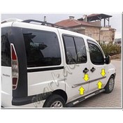 Resim Fiat Doblo Krom Yan Kapı Çıtası 2000-2006 4 Parça Paslanmaz Çelik 