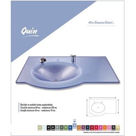 Resim Cam Lavabo Quin Modeli 100 x 56 CM 