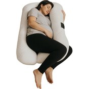 Resim Huggle 5 Bölge Destekli Lucanta Yatak Kumaşlı Hamile Yastığı 