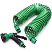 Resim 15 Metre Spiral Hortum + 4 Fonksiyonlu Özel Sulama Tabancası 4741 