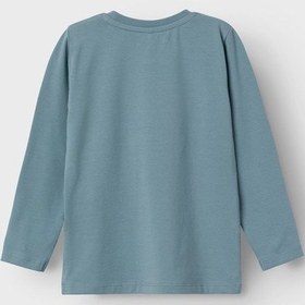 Resim Name It Bisiklet Yaka Baskılı Duman Yeşili Erkek Çocuk Sweatshirt 13221181 001 Yeşil 