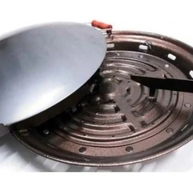 Resim Gülsan Portatif Piknik Sacı 45 cm Hızlı Isınma Özelliği ile 1,50 mm Kalın Siyah Sac 